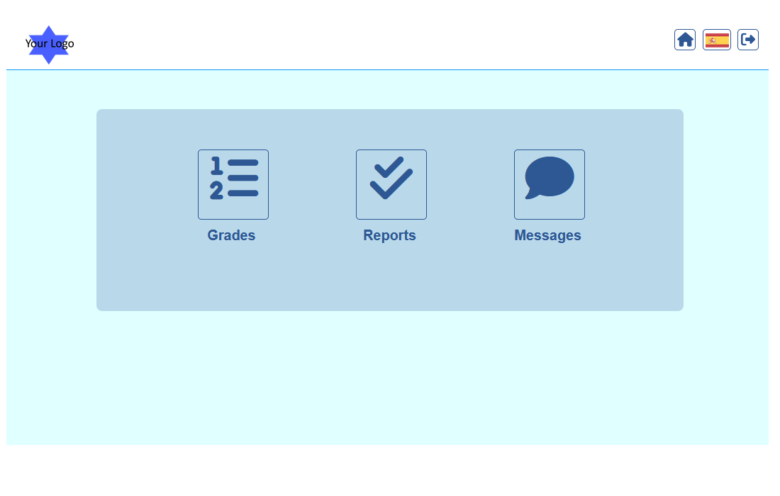 Parent Portal home Page