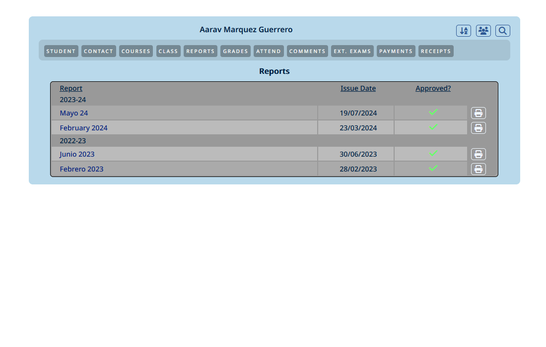 Progress Reports