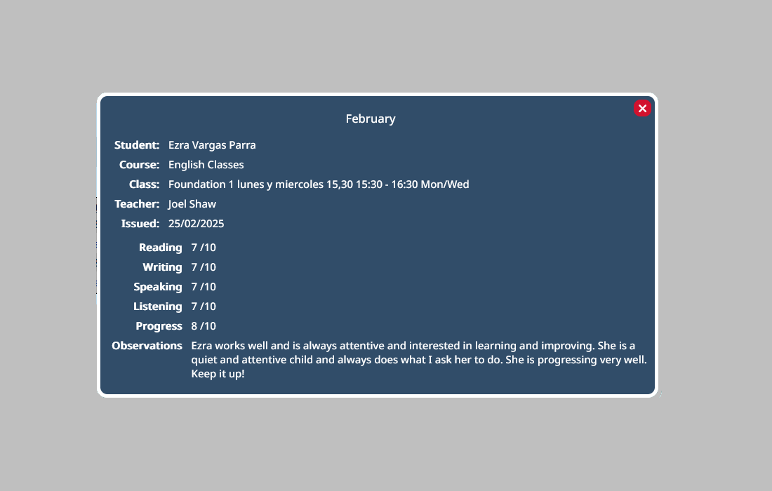 Student Data