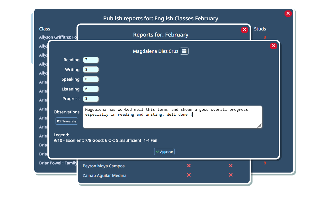 Progress Reports