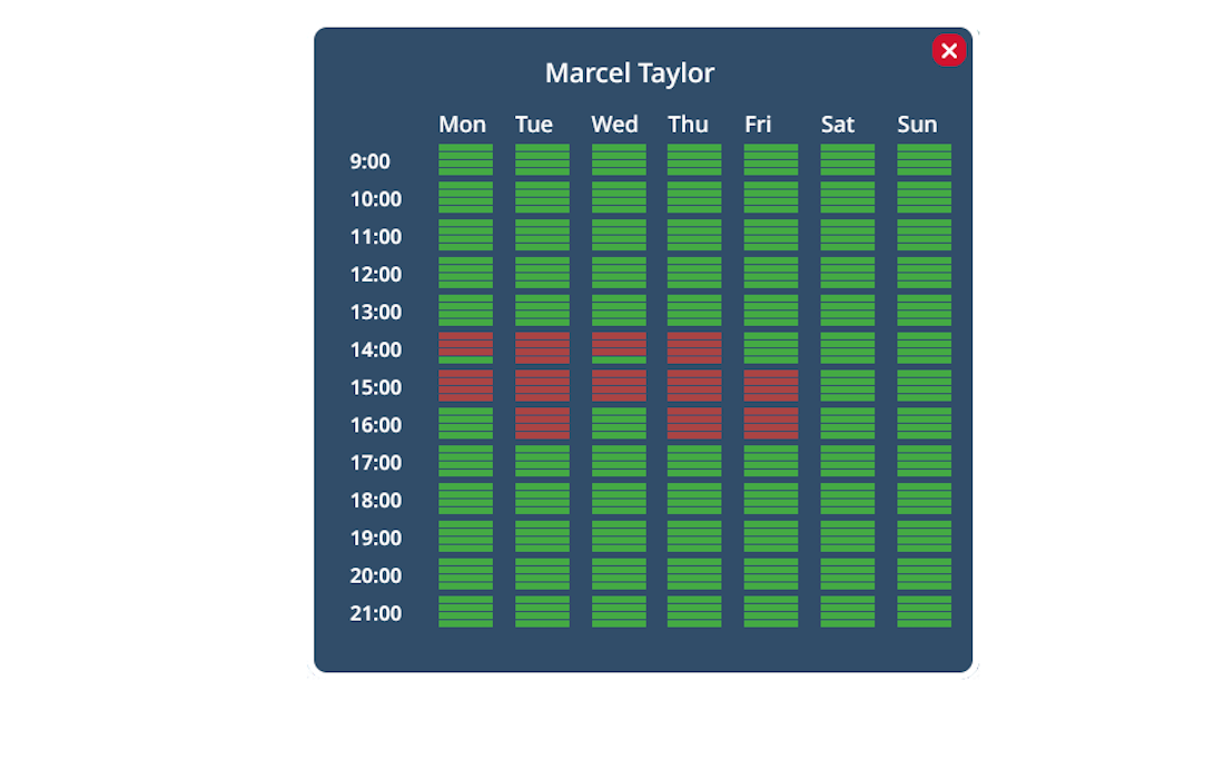 Teacher Timetable