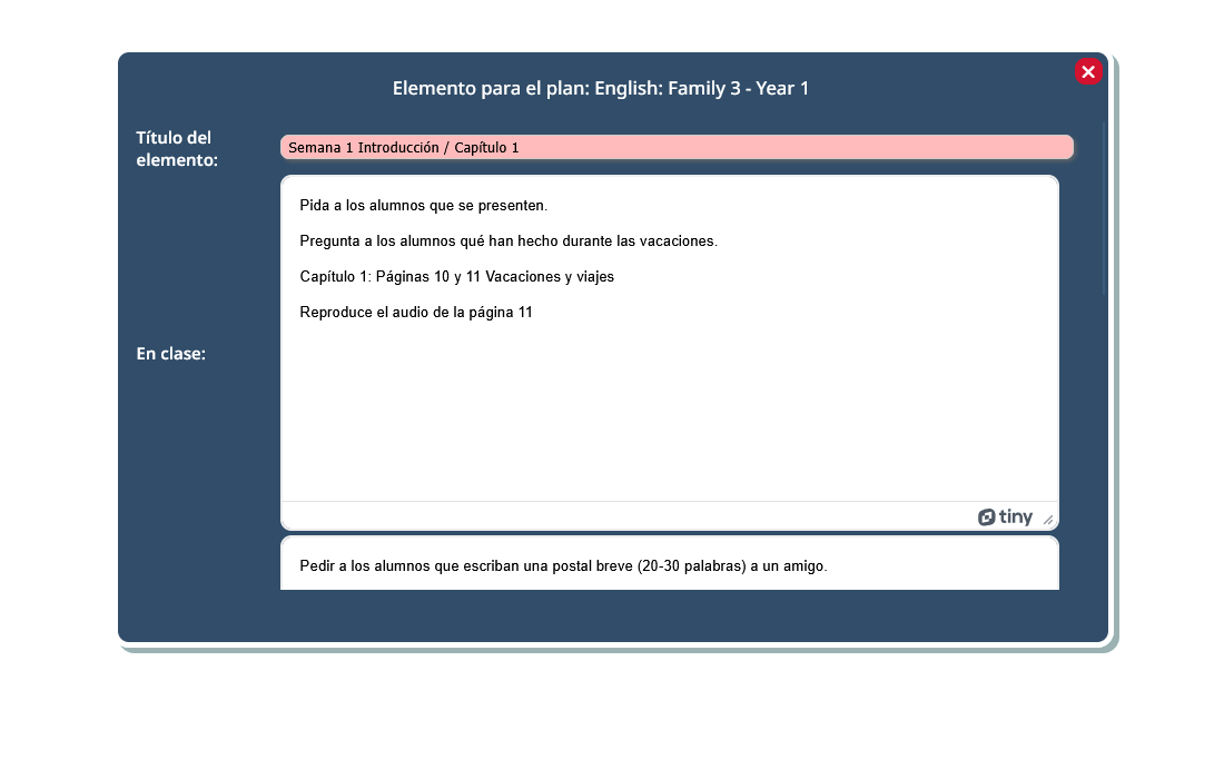 Planes de lección